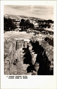 Greece Knossos Vases of Minos Vintage RPPC C170