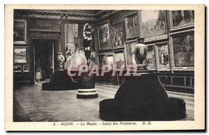 Old Postcard Dijon Museum Paintings Exhibition