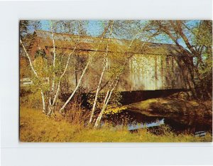 Postcard Old Covered Bridge, East Swanzey, New Hampshire