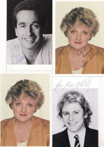 Unidentified 4x TV Hand Signed Photo s