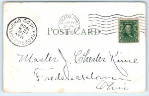 Toldeo Ohio Iron Ore Docks Steamship Postcard