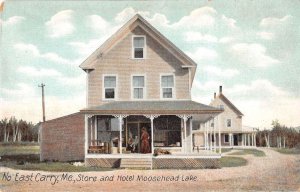 North East Carry Maine Store and Hotel Moosehead Lake Vintage Postcard AA25255