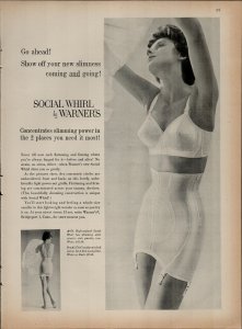Vintage 1952 Warner's Girdles You Needn't Feel Strait-Laced ad