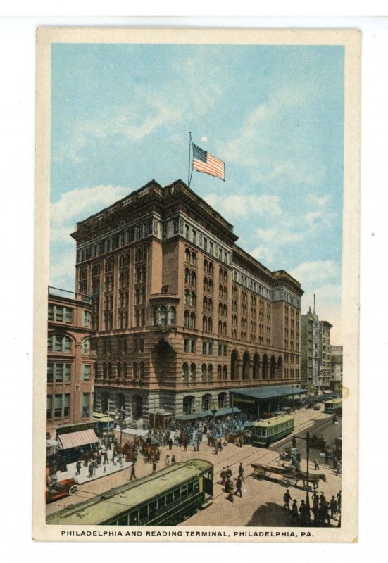 PA - Philadelphia. Philadelphia & Reading Terminal, 12th & Market Street Scene