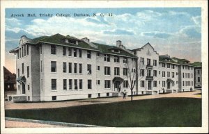 Durham NC Aycock Hall Trinity College Vintage Postcard