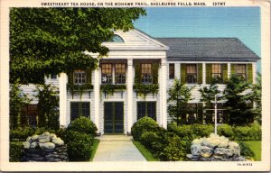 Sweetheart Tea House Shelburne Falls MA Mohawk Trail vtg Postcard