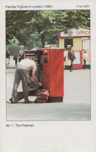 Stanley Gibbons The Postman Familiar Faces Of London 1984 Advertising Postcard