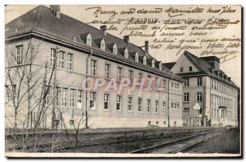 Old Postcard Griesheim Barracks Army Garnier Plessis