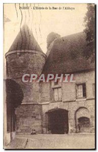 Old Postcard Poissy L'Entree Rue de l'Abbaye