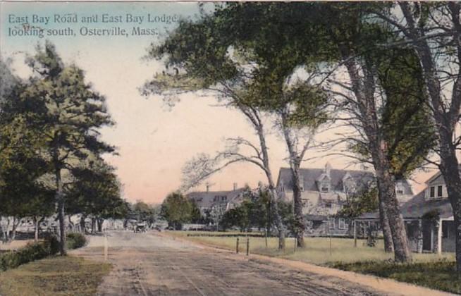 Massachusetts Osterville East Bay Road & East Bay Lodge Looking South 1911