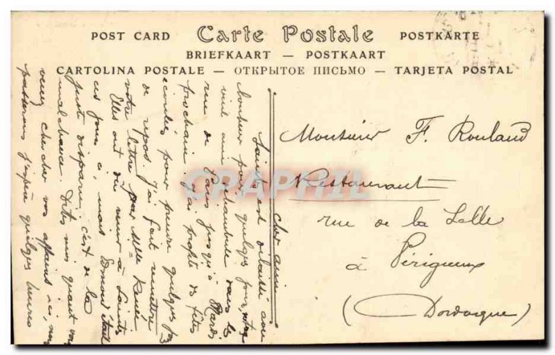 Paris Perspective Alexander Bridge and & # 39Esplanade Invalides -Carte Old Post