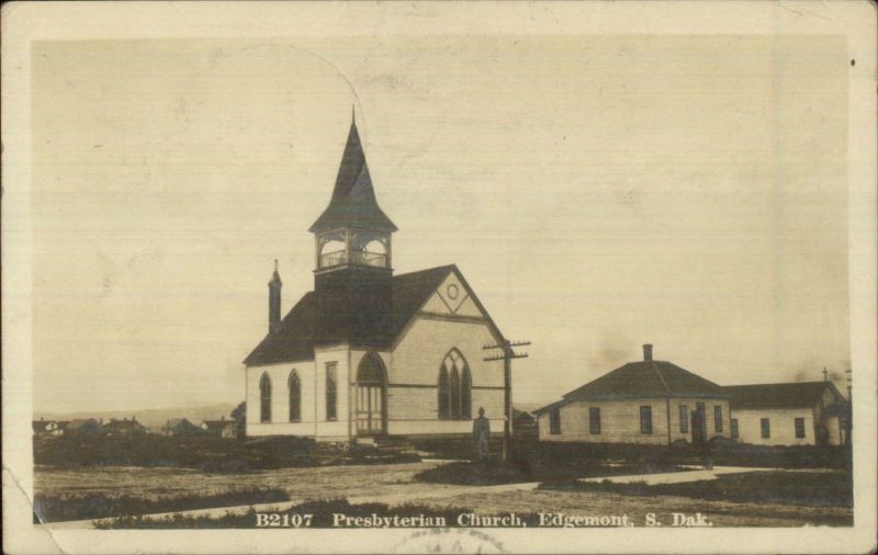 Edgemont SD Presbyterian Church 1912 FRANNIE & CODY RPO Cancel RPPC