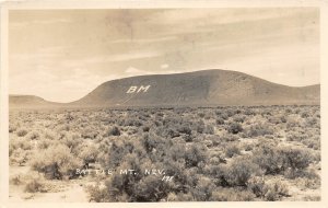 H18/ Battle Mountain Nevada RPPC Postcard Initials Displayed