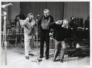 Peter Sellers Spike Milligan The Goons 1972 Reunion BBC Radio Large Press Photo