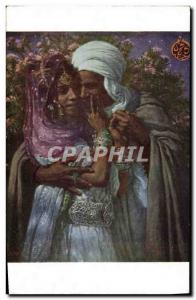 Old Postcard Fantasy Orientalism Dinet Slave d & # 39amour