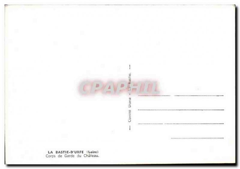 La Bastie d & # 39Urfe Postcard Old Coprs guard the castle