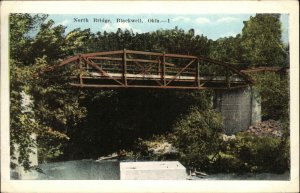 Blackwell Oklahoma OK North Bridge Vintage Postcard