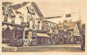 Hillsborough NH Storefronts Smith's Garage RPPC Postcard