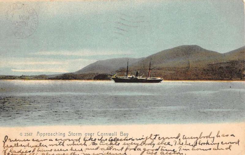 Cornwall Bay New York Waterfront Scene Antique Postcard K78367