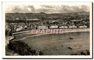 Old Postcard San Sebastain Desade Vista and Monte Urgull