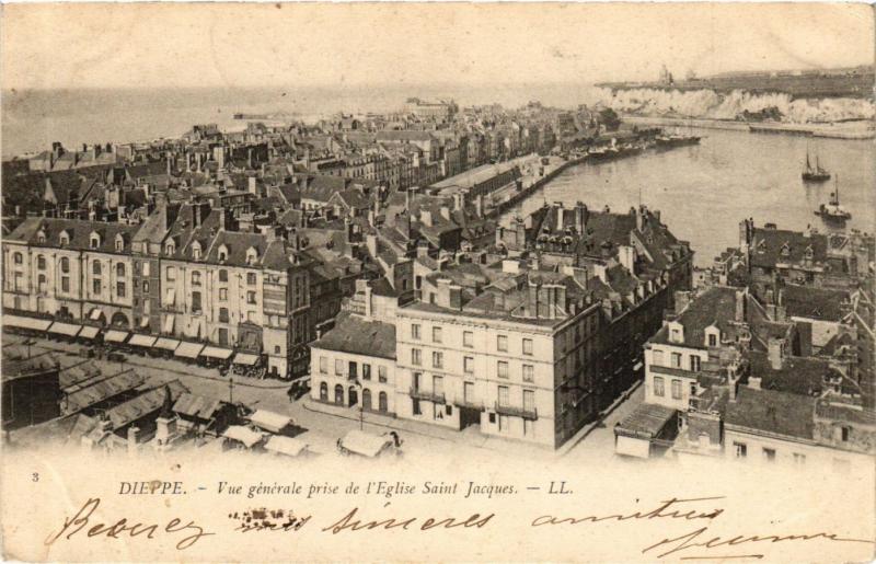 CPA DIEPPE-Vue générale prise de l'Église St-Jacques (347324)