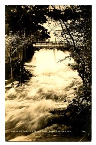 NH - East Madison. Falls at Purity Springs Park   *RPPC
