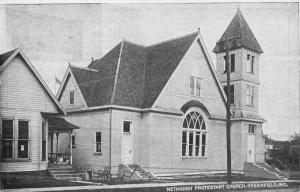 Greenfield Indiana Methodist Protestant Church Antique Postcard K45338