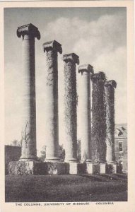 Missouri Columbia The Columns Unversity Of Missouri Albertype