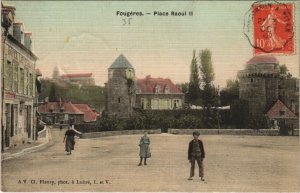 CPA Fougeres Place Raoult (1236631)