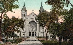 Vintage Postcard St. Boniface Cathedral Roman Catholic Church Manitoba Canada