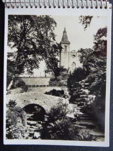 Fife 12 x DUNFERMLINE ABBEY c1950s RP Photocard Booklet by Valentine