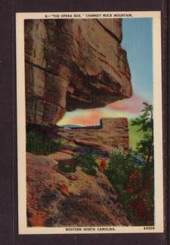 North Carolina colour Opera Box Chimney Rock Mountain unused