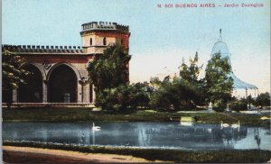 Argentina Jardin Zoologico Buenos Aires Vintage Postcard C066