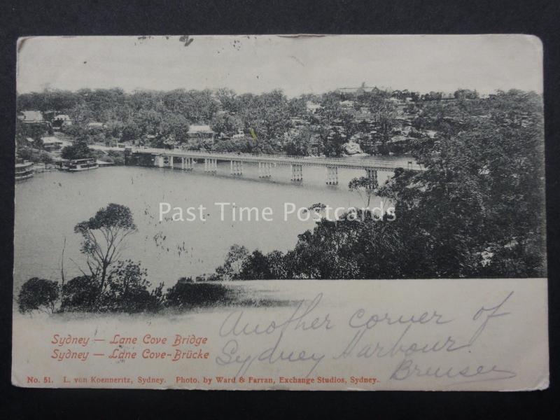 Australia SYDNEY Lane Cove Bridge c1903 UB by L. Von Koenneritz - Ward & Farran