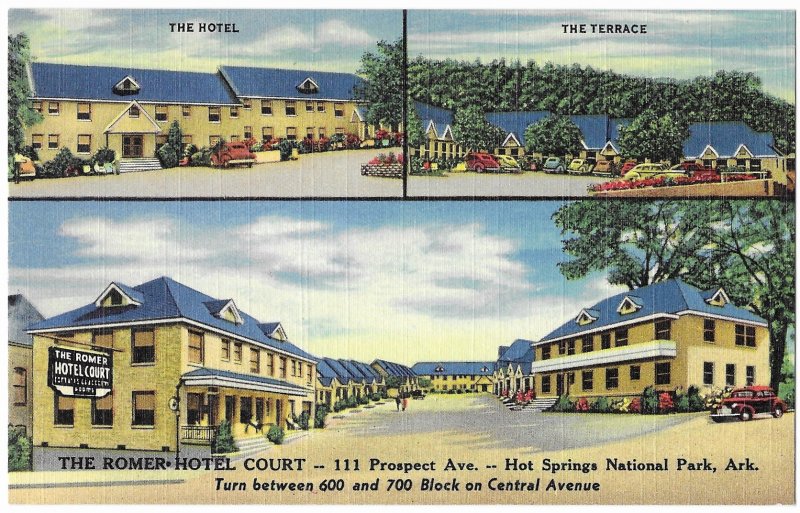 The Romer Hotel Court 111 Prospect Ave Hot Springs National Park Arkansas