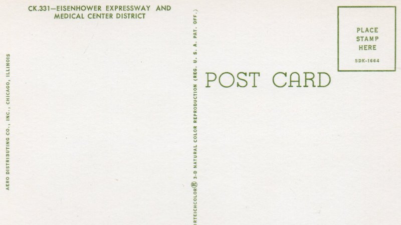 13456 CTA Train, Eisenhower Expressway & Medical Center, Chicago, Illinois