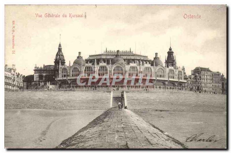 Old Postcard Ostend Belgium The Kursaal