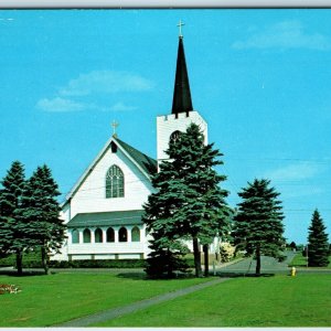 c1960s Hampton Beach, NH Saint Patrick's Catholic Church Country Chapel PC A240