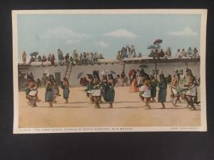 Mint NM USA Picture Postcard Native American Indian Pueblo Corn Dance Crowd