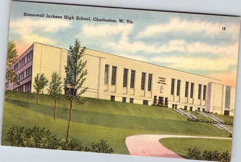 Postcard SCHOOL SCENE Charleston West Virginia WV AK4130
