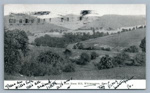 WILLIAMSTOWN MA GREYLOCK MOUNTAIN FROM STONE HILL PRIVATE MAIL ANTIQUE POSTCARD