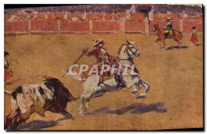 Old Postcard Bullfight Bullfight Bertuchi