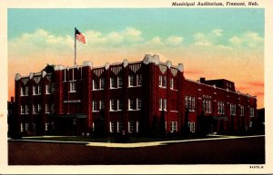 Nebraska Fremont Municipal Auditorium Curteich