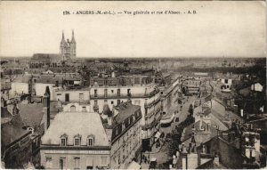 CPA Angers vue generale et Rue d'Alsace FRANCE (1152264)