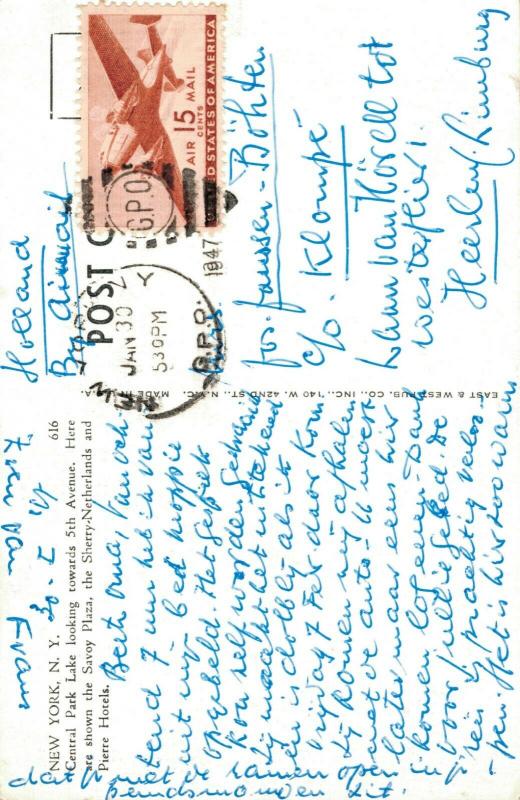 USA Central Park New York City 1947 01.68