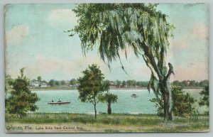 Orlando Florida~Lake Eola From Central Avenue~Vintage Postcard