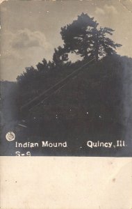 RPPC, Real Photo, Indian Mound, Quincy,IL,Old Post Card