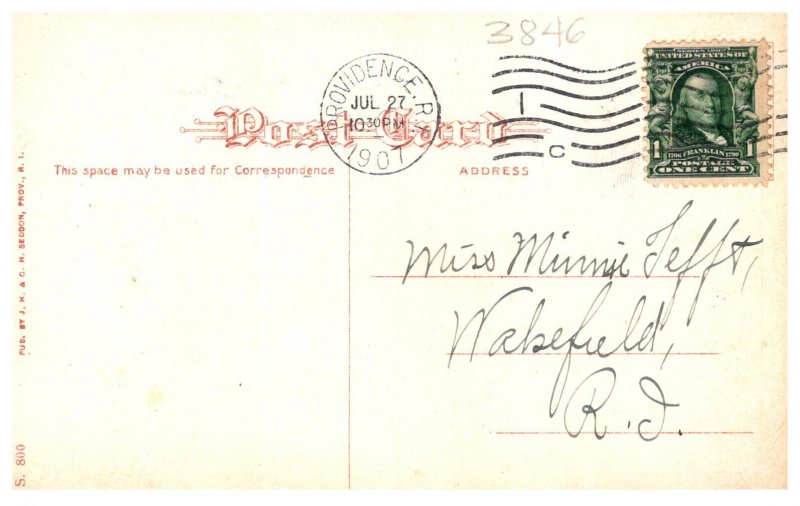 Rhode Island Providence    Souvenir Old Home Week 1907 Multi-view