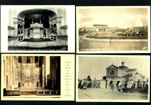 #32 RPPC 4pcs. D.C. Cathedral, Fords Theatre, Union Railway Station, Monastary