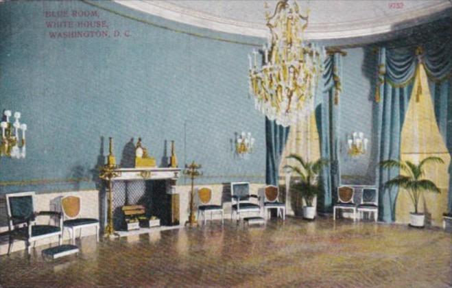 Washington DC The Blue Room At The White House 1908